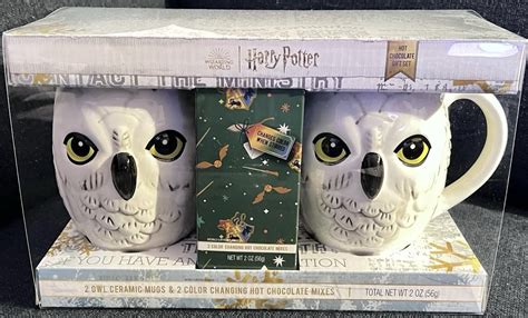 Harry Potter Hedgwig The Owl Mug Set W Color Changing Hot Chocolate
