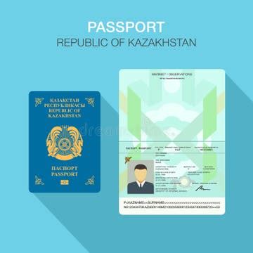 Kazakhstan Passport Stock Illustrations – 110 Kazakhstan Passport Stock ...