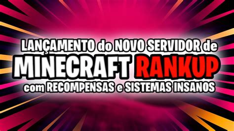 Novo Servidor De Rankup X Farm E Recompensas Para Minecraft