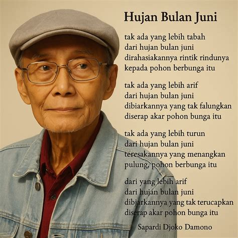 Makna Puisi Hujan Bulan Juni Karya Sapardi Djoko Darmono – Ketika.id
