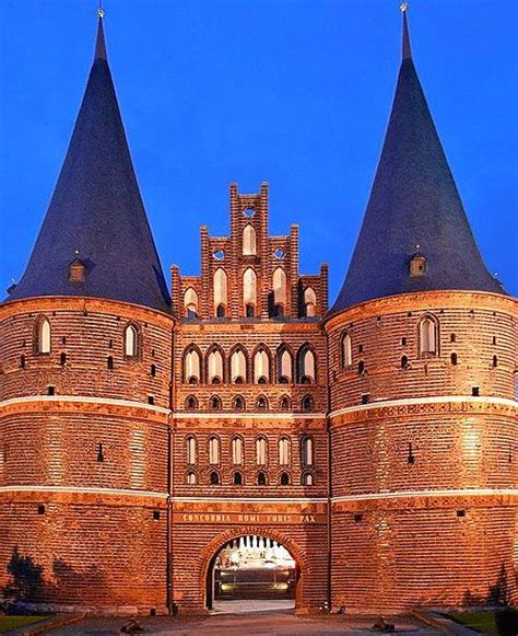 Castles And Manor Houses The Holsten Gate Lübeck Schleswig Holstein