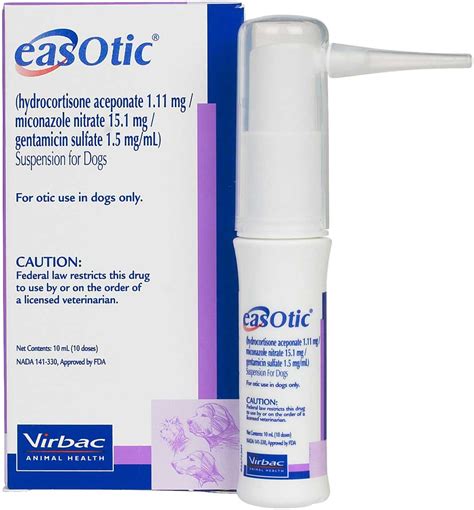 Easotic Otic For Dogs Virbac Safepharmacyear Rx Pet Pharmacy