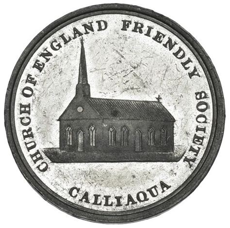 Medal Church Of England Friendly Society Calliaqua San Vicente Y