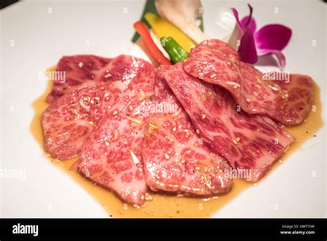 Wagyu Beef Rib Premium Japanese Meat Bbq Yakiniku Stock Photo Alamy