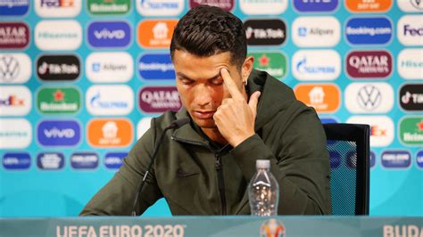 Euro 2020 Cristiano Ronaldo Swapped Coco Cola Bottles With His Own