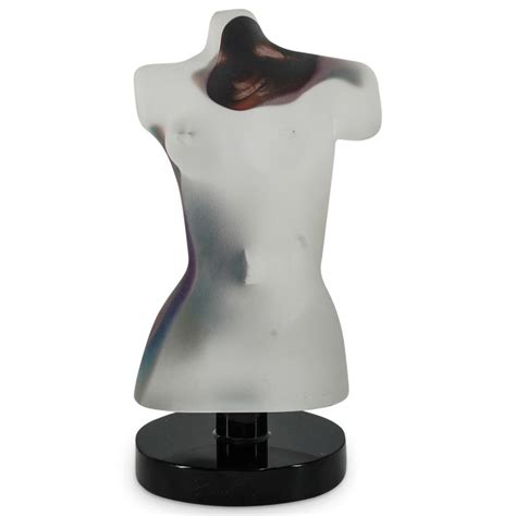 Lot Dino Rosin Italian Born 1948 Aphrodite Nude Glass Torso