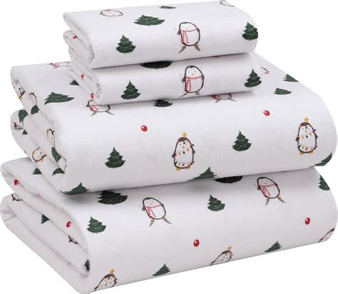 Amazon Ruvanti Flannel Sheets Full Size Cotton Brushed