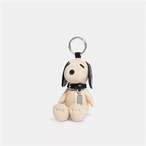 Coach® Coach X Peanuts Snoopy Collectible Bag Charm With Signature Canvas