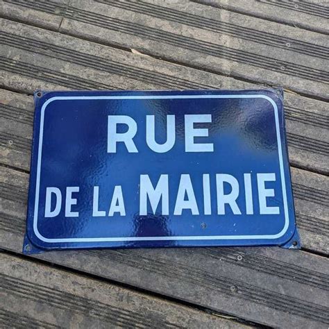 Plaque Maill E Rue De La Mairie L Atelier Imparfait