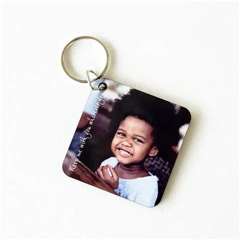 Square Photo Keyrings - Personalised Photo Gifts