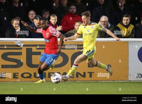 Josh Walker Of Dagenham And Redbridge And Mason O Malley Of Scunthorpe