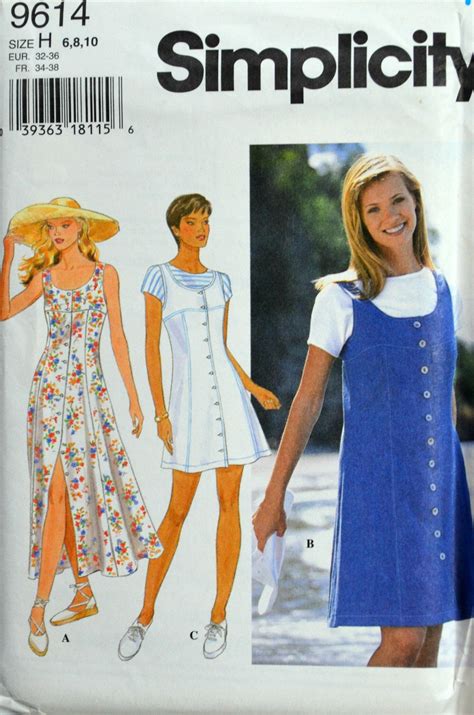 Uncut S Simplicity Vintage Sewing Pattern Size Misses