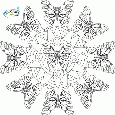 Free Butterfly Mandala Coloring Pages - Coloring Home