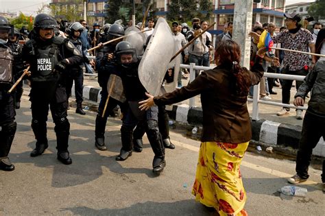 Nepal Protesters Demanding Restoration Of Monarchy Return To Hindu