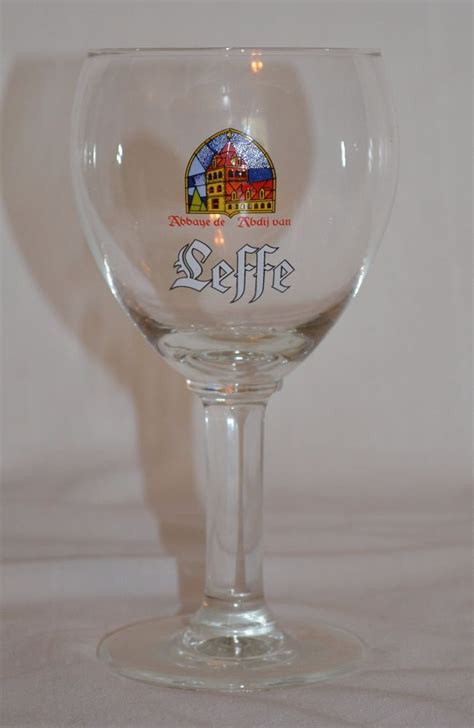 Leffe Belgian Beer Glass Abbaye de Abdijvan Stemmed Goblet 7" Tall Footed | Belgian beer glass ...