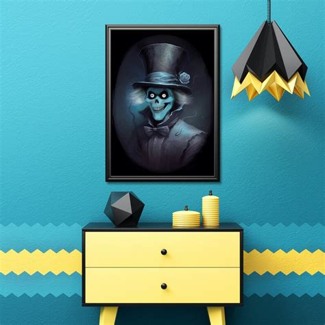 Hatbox Ghost Inspired By The Haunted Mansion Glossy Poster Paper A3