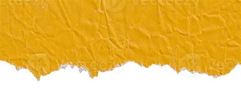 Crumpled Yellow Torn Paper Texture 26690876 Png