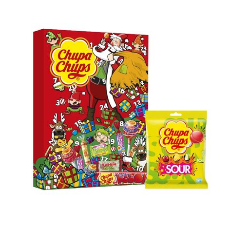 Chupa Chups Kalendarz Adwentowy G Lizaki Kwa Ne Sour Cytrynowe