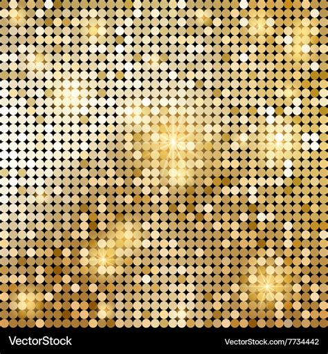 Golden Shiny Mosaic In Disco Ball Style Royalty Free Vector