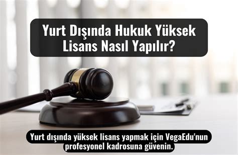 Yurt D Nda Hukuk Y Ksek Lisans Nas L Yap L R Dan Man