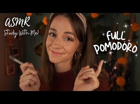 Asmr Full Pomodoro Session With Timer Breaks Study With Me