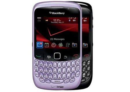 Blackberry Curve 8530 Splashes In Violet Color Mobiletor