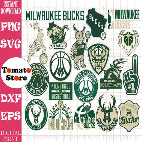 Milwaukee Bucks Bundle Milwaukee Bucks Svg Basketball Team Inspire