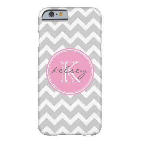 Gray And Pink Chevron Custom Monogram Case Mate IPhone Case Zazzle