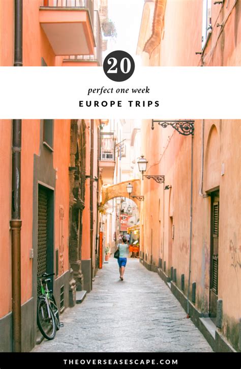 20 Perfect One Week European Itineraries Europe Travel European