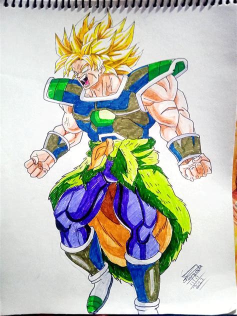 Broly Super Saiyan By Justanormalartsit On Deviantart