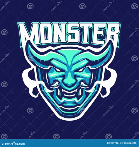 Japanese Oni Esport Mascot Logo Design Vector Illustration