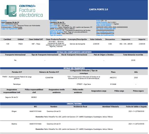 Como Hacer Una Factura Con Complemento De Carta Porte De Tipo