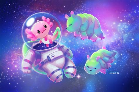 Axolotl Cute Wallpapers Wallpaper Cave