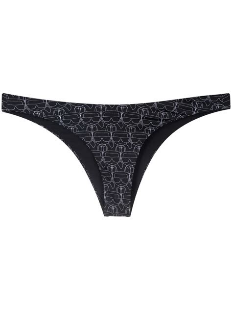 Karl Lagerfeld Bikini Bottom Con Estampado Icon Farfetch