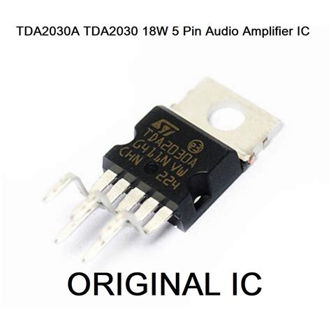 A Class TDA2030A TDA2030 18W 5 Pin Audio Amplifier IC TO 220 Package