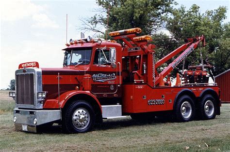 Old School Wreckers Myersfirephotos Tow Truck Peterbilt Trucks