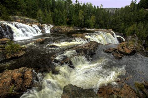 Beautiful Aubrey Falls In Ontario Canada Stock Image Image Of Fall