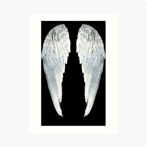 Large Angel Wings Art Print By Atlasartsn Redbubble