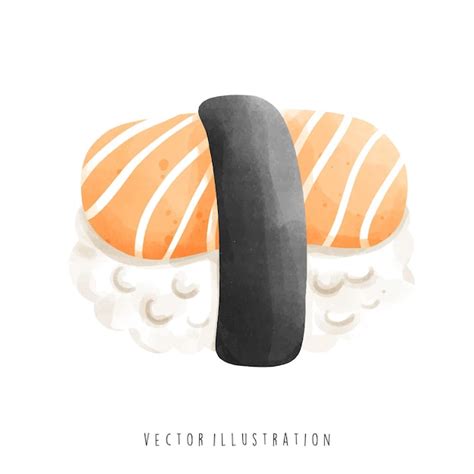 Premium Vector Japanese Sushi Vector Illustration