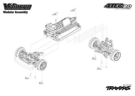 Exploded View Traxxas 4 Tec 20 Vxl Modular Assembly Astra