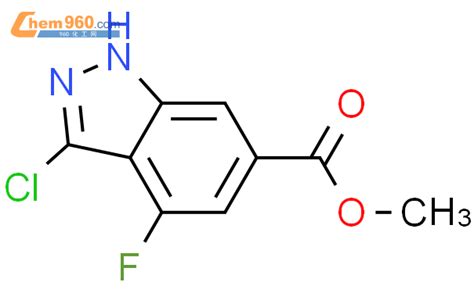 885521 38 0 Methyl 3 chloro 4 fluoro 1H indazole 6 carboxylate化学式结构式