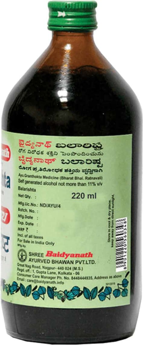 Buy BAIDYANATH BALARISHTA LIQUID 220 ML Online Get Upto 60 OFF At