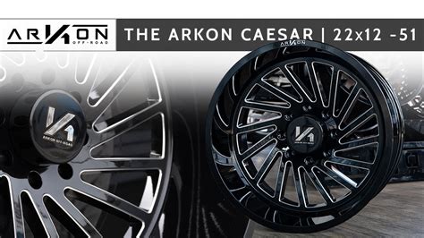 ARKON Caesar 22x12 51 Gloss Black Milled YouTube