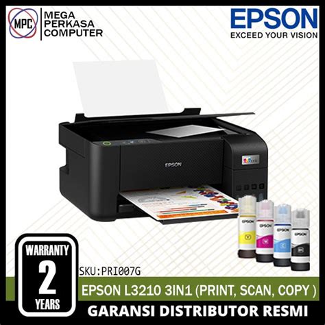 Jual Printer Epson L3210 All In One Print Scan Copy Pengganti Epson L3110 Printer Eco Tank Di