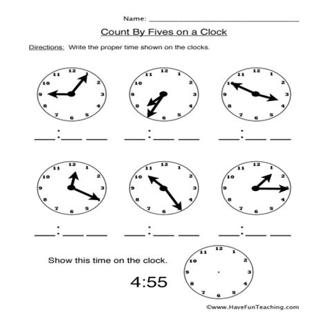 Count by Fives Worksheet by Teach Simple