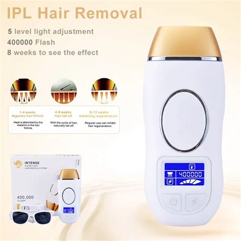 400000 IPL Hair Removal Permanent Epilator Laser Bikini Line Trimmer 5 Level Light Control