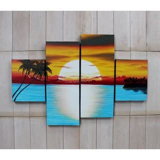 Sketsa Gambar Pantai Sunset - Contoh Sketsa Gambar