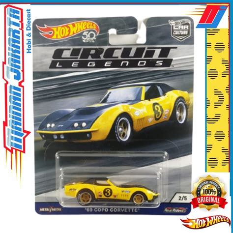 Jual Hotwheels Hot Wheels Circuit Legends 69 Copo Corvette Real Riders