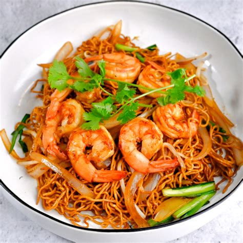 Shrimp Pan Fried Noodles Chieu Kitchen