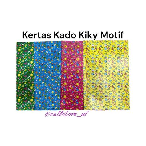 Jual KERTAS KADO KIKY MOTIF Shopee Indonesia